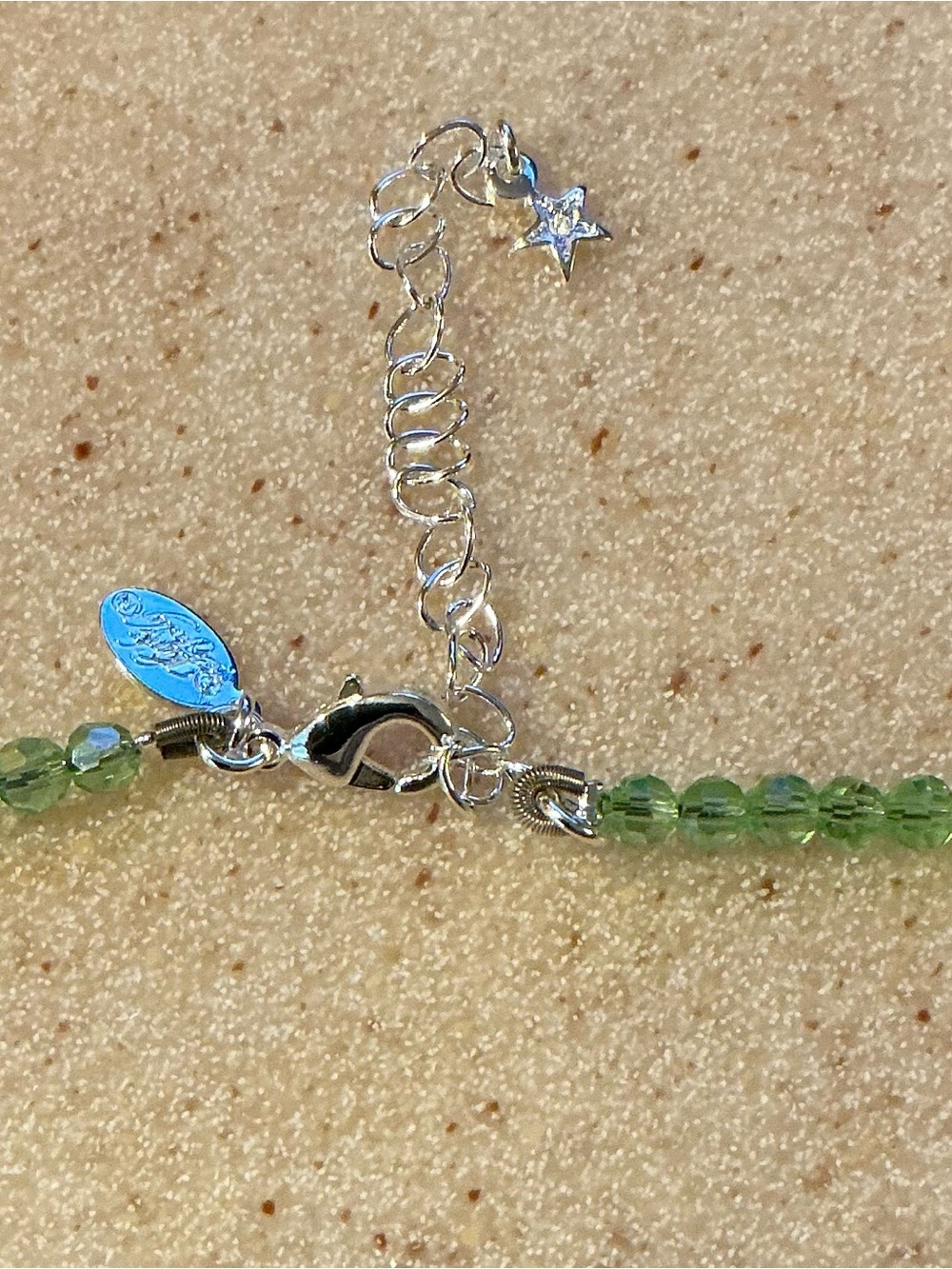 Kirks Folly Green Faceted Crystal Necklace - Picture 2 of 3